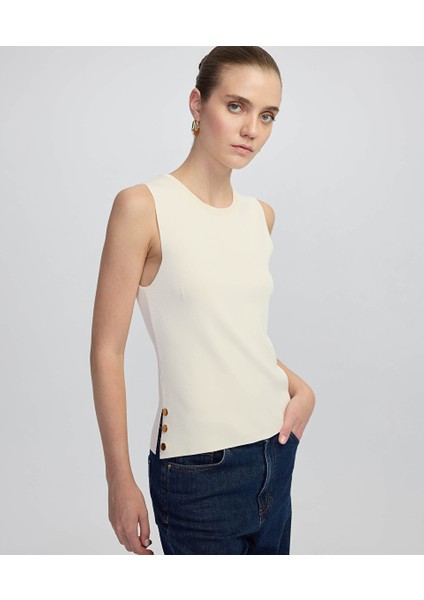 Düğme Aksesuarlı Triko IW6250050366018