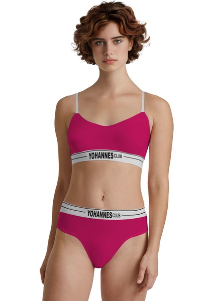 Kadın Pamuklu İç Çamaşırı Takımı, hafif yapılı, boyshort tarz