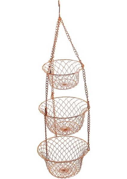 Asma Meyve Mutfak Tutucu Stand Depolama Organizatör Raf Bakır fiyatları