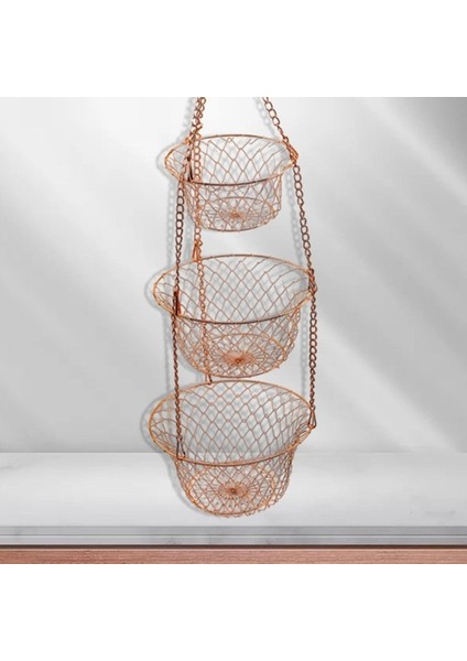 Asma Meyve Mutfak Tutucu Stand Depolama Organizatör Raf Bakır fırsatları