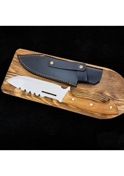 Kamp Bıçağı Avcı Bıçağı Deri Kılıflı Ahşap Saplı Bıçak fiyatları
