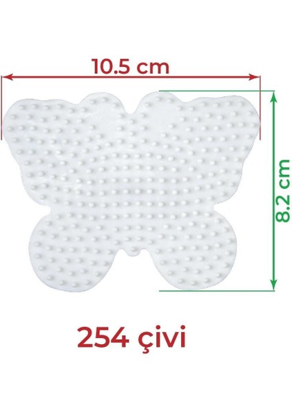 Midi Boncuk Tablası - Kelebek modelleri