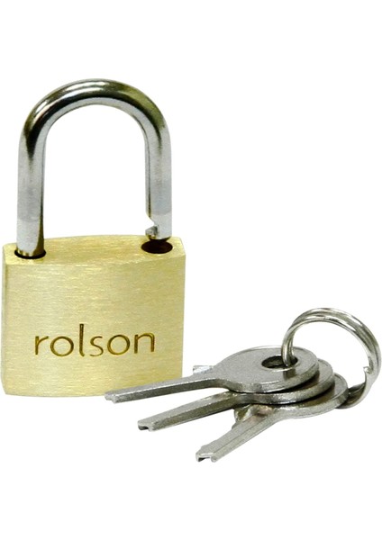 66421 Messing Vorhängeschloss, Schwarz, 20 Mm, Set Von 2 Stück