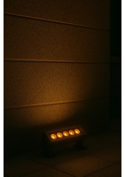 6W LED Wallwasher - Duvar Boyama Armatürü 20 cm -Amber