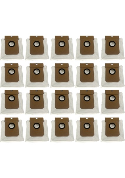 20PCS Viomi Alpha 3 Pro / Haier Için Toz Çantası / Haier 11 Robot Vakum Temizleyici Dokunmayan Çöp Torbaları Değiştirme Aksesuarları (Yurt Dışından)
