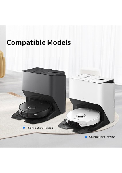 Roborock S8 Pro Ultra Robot Vakum Ikili Ana Fırça Yan Fırçası Hepa Filtre Mop Kumaşları Için Uyumlu Aksesuar Kiti (Yurt Dışından) indirimleri