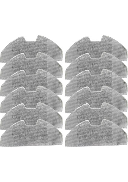 12PCS Eufy X8 Pro Serie X8 Pro Ses Robot Vakum Süpürge Yedek Yedek Yıkanabilir ve Yeniden Kullanılabilir Mop Bezi (Yurt Dışından)