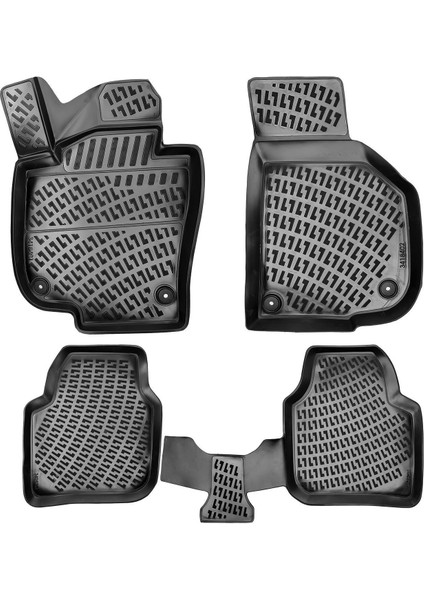 Skoda Super-B 2008-2015 3D Havuzlu Paspas