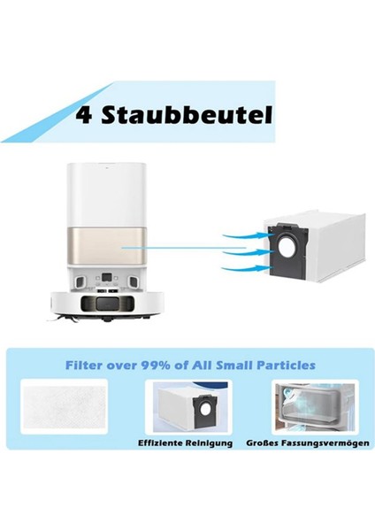 Dreame L10S Pro Ultra HEAT/X30 ULTRA/X30 Pro/mova E30 Ultra Robot Süpürge Süpürge Aksesuarları Için 18 Adet (Yurt Dışından) fırsatları