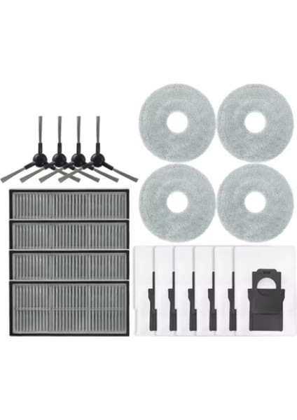Dreame L10S Pro Ultra HEAT/X30 ULTRA/X30 Pro/mova E30 Ultra Robot Süpürge Süpürge Aksesuarları Için 18 Adet (Yurt Dışından) indirimleri
