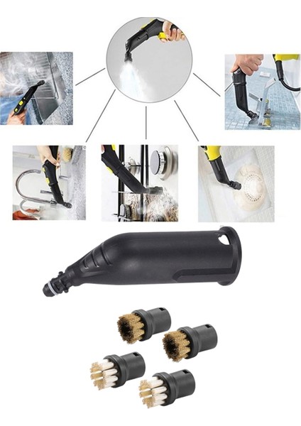 Karcher Sc1 Sc2 Sc3 Sc4 Sc5 Için Buharlı Temizleme Fırçası Seti Yedek Parçalar Aksesuarlar Yuvarlak Buharlı Temizleme Fırçaları (Yurt Dışından) fırsatları
