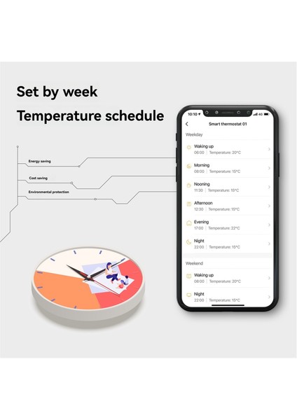 Tuya Wifi Termostat Oda Sıcaklık Kontrol Cihazı Elektrikli Zemin Isıtma Termostatı LED Dokunmatik Sıcaklık Kontrol Anahtarı (Yurt Dışından)