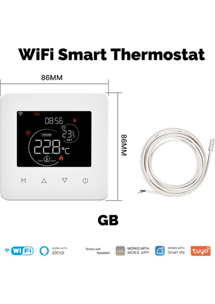 Tuya Wifi Termostat Oda Sıcaklık Kontrol Cihazı Elektrikli Zemin Isıtma Termostatı LED Dokunmatik Sıcaklık Kontrol Anahtarı (Yurt Dışından) fırsatları