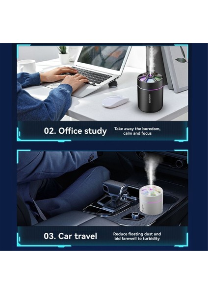 180ML Mini Hava Nemlendirici USB Elektrikli Aroma Difüzörü Esansiyel Yağ Arıtıcı Aromaterapi Sis Makinesi Işıklar B (Yurt Dışından) fiyatları