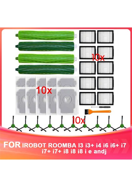 Irobot Roomba I7 I7+ I3 I3+ I4 I4+ I5 I5+ I6 I6+ I8 I8+ J7 E5 E6 E7 Robot Süpürge Aksesuarları Için Yedek Parçalar (Yurt Dışından) fiyatları