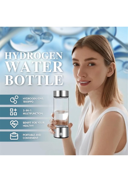 Hidrojen Su Şişesi Jeneratörü Taşınabilir Iyon Su Şişesi Hidrojen Zengini Bardak Yüksek Konsantrasyonlu Sağlık Kupası (Yurt Dışından) fırsatları