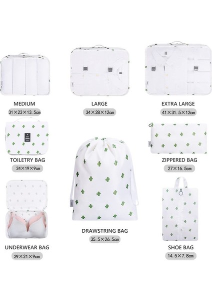 Yedi Parçalı Makinede Yıkanabilir Seyahat Organizatör Seti (Yurt Dışından) fiyatları