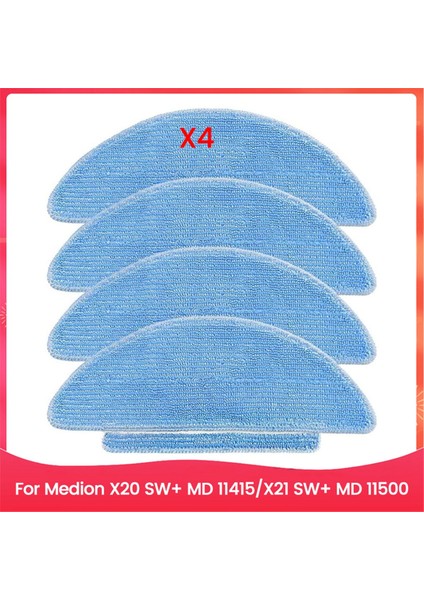 Medion X20 Sw+ Md 11415, X21 Sw+ Md 11500 Elektrikli Süpürge Yedek Parçaları Için Mop Bezi Pedleri (Yurt Dışından)