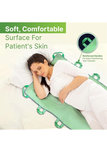 Saplı Emici Pozisyonlama Yatak Pedi, Su Geçirmez Inkontinans Yatak Pedi Yaşlılara Yardımcı Yatak Hareketlilik Alt Pedleri (Yurt Dışından) modelleri