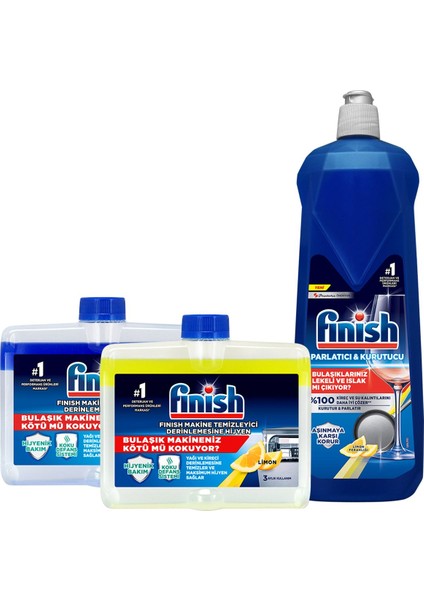 Bulaşık Makinesi Parlatıcı 800 ml Limon + Bulaşık Makinesi Temizleyici Sıvı 2 x 250 ml fiyatları