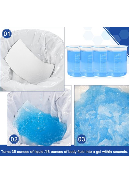 100 Adet Komodin Emici Pedleri Yatak Başı Tuvalet Sandalyesi Kovası, Komodin Astarları Pedleri, Tek Kullanımlık Yatak Başı Komodin Pedleri (Yurt Dışından) fırsatları