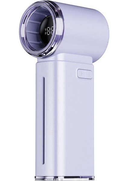 199 Hız Seviyeli El Tipi Dijital Mini Fan Buz Sisli Soğutma USB Şarj Edilebilir Fan Akıllı Ekranlı Açık Hava Için (Yurt Dışından)