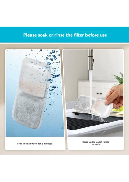 Oneisall Otomatik Evcil Hayvan Su Çeşmesi Için Kedi Su Çeşmesi Filtreleri Yedek Filtreler ve Süngerler 8 Set (Yurt Dışından) fiyatları