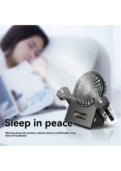 Dual Sprays Masaüstü Fan Nemlendirici 2'si 1 Arada USB Taşınabilir Dijital Ekran Su Takviyesi Sprey Fan 1200MAH Beyaz (Yurt Dışından) fiyatları