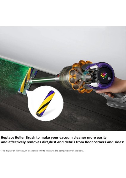 Dyson V15 Gen 5 Detect ve V12 10 Slim Serisi Temizleme Başlığı Için Fırça Rulosu, Yedek Parça NO.971634-01'I Değiştirin (Yurt Dışından) modelleri