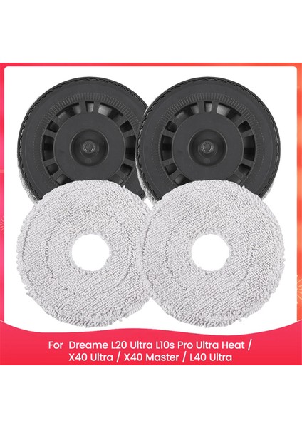 Dreame L20 Ultra L10S Pro Ultra Heat / X40 Ultra / X40 Master / L40 Ultra Vakum Parçaları Için Mop Plaka Mop Bezi Montajı (Yurt Dışından)