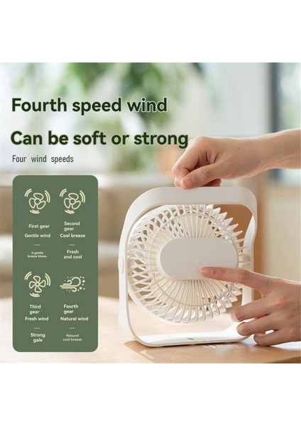 Masaüstü Duvara Monte Edilebilir Fan Ev Taşınabilir El Şarjlı Fan Dört Hızlı Yüksek Rüzgar Hızı Fanı Beyaz (Yurt Dışından) indirimleri