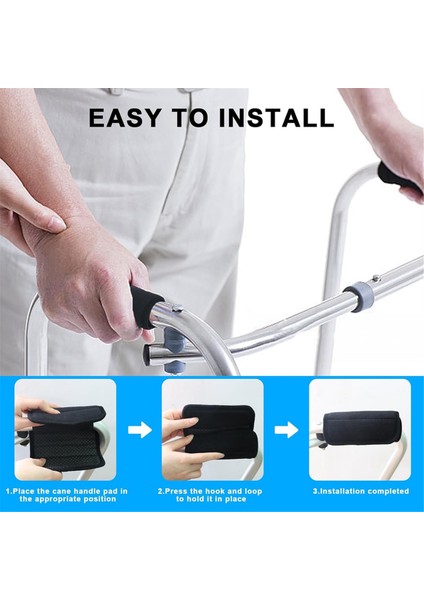2 Paket Yürüteç Sap Yastıkları Yürüteç Tutma Kılıfları Pedleri Yürüteç Dolgulu El Tutma Kılıfları Tekerlekli Tekerlekli Sandalye Yürüteç Siyah (Yurt Dışından) indirimleri