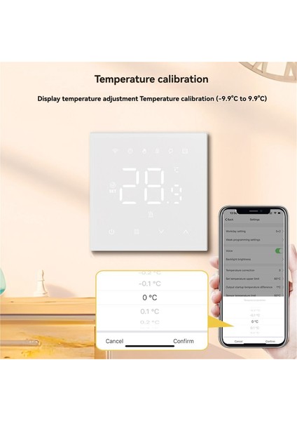 Tuya Wifi Akıllı Sıcaklık Kontrol Cihazı 100-240V 16A Elektrikli Yerden Isıtma Alexa ve Google Home A ile Uyumlu (Yurt Dışından) fiyatları