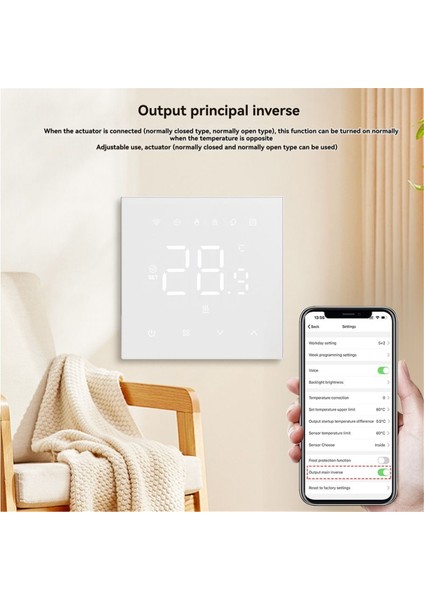 Tuya Wifi Akıllı Sıcaklık Kontrol Cihazı 100-240V 16A Elektrikli Yerden Isıtma Alexa ve Google Home A ile Uyumlu (Yurt Dışından) modelleri