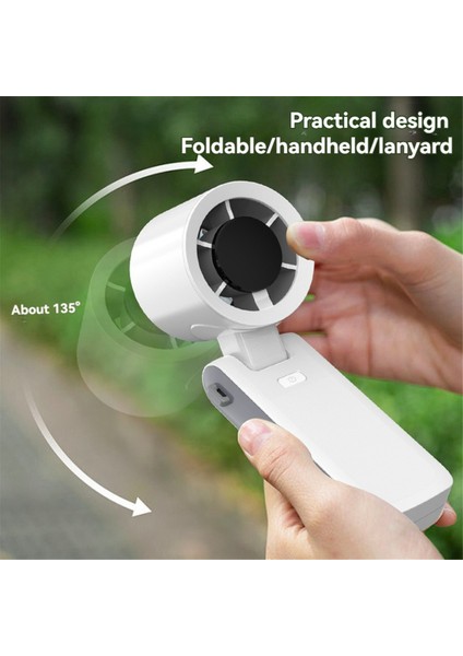 Katlanabilir El Tipi Vantilatör 120 Hızlı Rüzgar Kişisel Vantilatörler Mini Turbo Vantilatörler USB Şarj Edilebilir Kişisel Vantilatör Açık Hava Seyahatleri Için B (Yurt Dışından) fırsatları