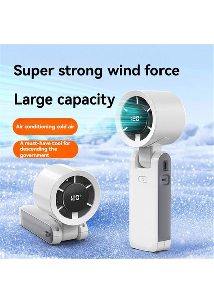 Katlanabilir El Tipi Vantilatör 120 Hızlı Rüzgar Kişisel Vantilatörler Mini Turbo Vantilatörler USB Şarj Edilebilir Kişisel Vantilatör Açık Hava Seyahatleri Için B (Yurt Dışından) indirimleri