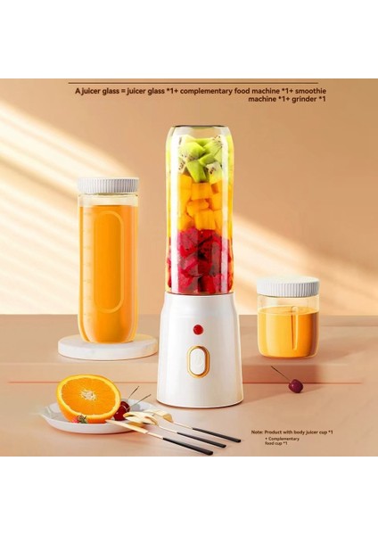 450ML Blender Çift Bardak USB Şarj Edilebilir 10 Bıçaklı Akıllı Güvenlik Kilidi Kapak Açıldığında Otomatik Kapanma (Yurt Dışından) fiyatları
