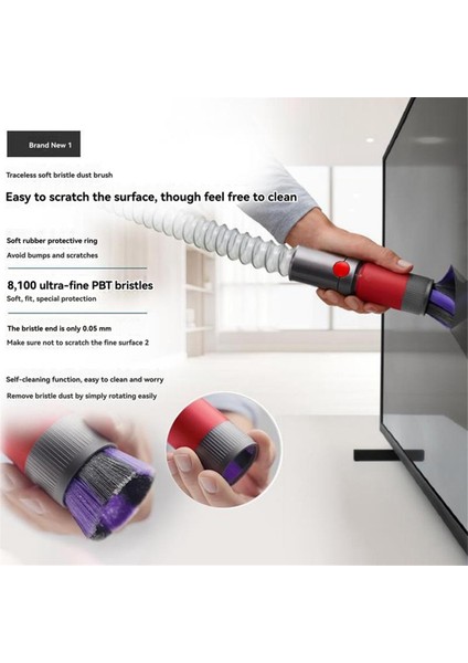 Dyson Elektrikli Süpürge Aksesuarları Toz Giderme Yumuşak Fırça V7V8V10V11 Iz Bırakmayan Temizleme Fırçası Seti A Için Uygundur (Yurt Dışından) fiyatları