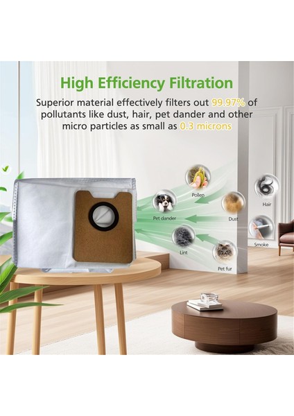 Ecovacs Y1 Pro/y1 Pro Plus Elektrikli Süpürge Parçaları Yedek Parçalar Için Toz Torbaları Dokumasız Toz Torbası Çöp Torbası 12 Adet (Yurt Dışından) fiyatları