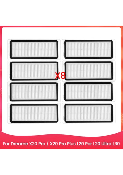 Dreame Bot X20 Pro / X20 Pro Plus L20 Por L20 Ultra L30 Robot Süpürge Filtre Yedek Parçaları Için Hepa Filtre (Yurt Dışından)