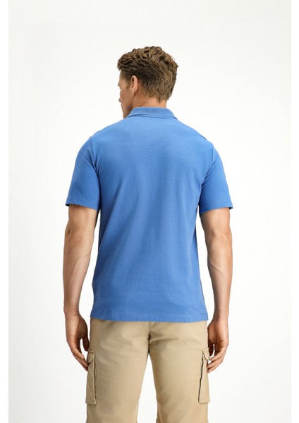 Regular Fit Pamuklu Nakışlı Polo Yaka Tişört fırsatları