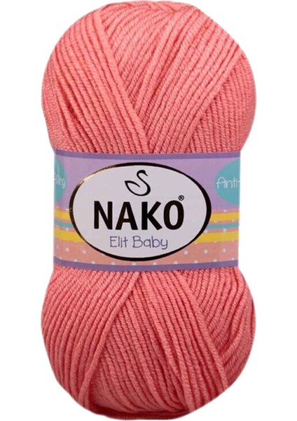 Elite Baby El Örgü Ipi Tüylenmeyen Bebek Yünü Somon 1469