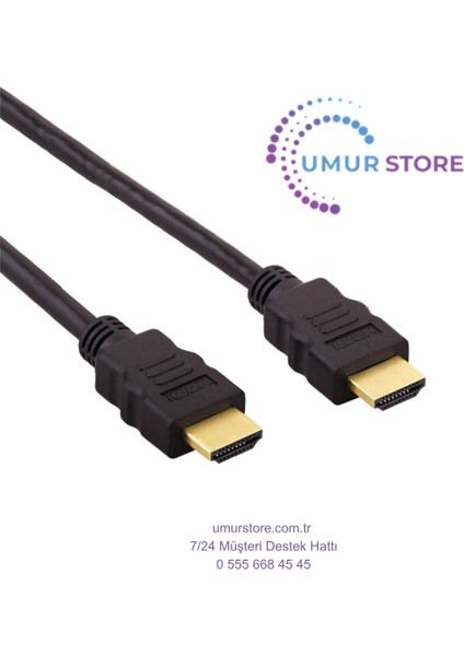 Hdmı Kablo Full Hd 3d Ses Görüntü Kablosu 1080p Led / Lcd / Ps3 - 3 Mt