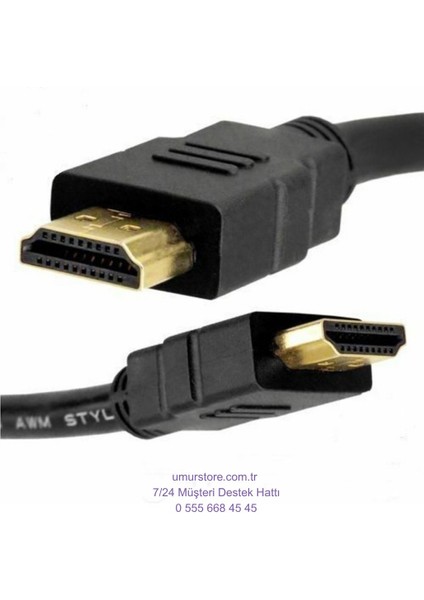 Hdmı Kablo Full Hd 3d Ses Görüntü Kablosu 1080p Led / Lcd / Ps3 - 3 Mt modelleri