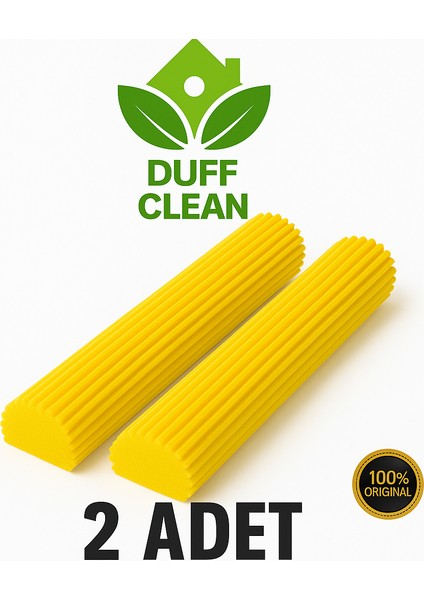 Kelebek Mop Yedek Süngeri 2 Adet, Sünger Mop Pva Yedek Süngeri