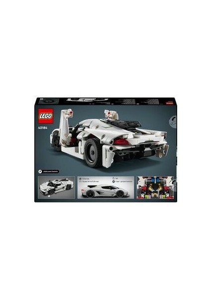 Technic Koenigsegg Jesko Absolut Beyaz Hiper Araba Modeli - 801 Parça Özel Koleksiyon Seti