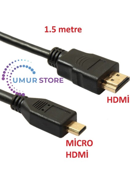 Hdmı To Micro Hdmı Kablo 1.5 Metre