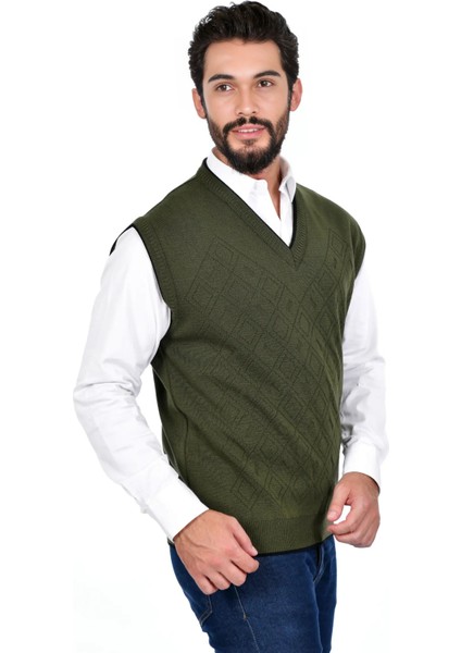 Erkek Çelik Örgü Intersiye Kışlık Kalın Triko V Yaka Triko Örgü Tüylenmez Baba Süveter fiyatları