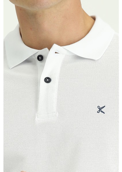 Polo Yaka Slim Fit Dar Kesim Nakışlı Pamuk Tişört indirimleri