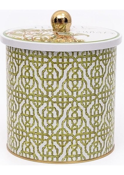 ER143-4G Forrest Green Desenli Yuvarlak Metal Saklama Kabı 14 cm fiyatları